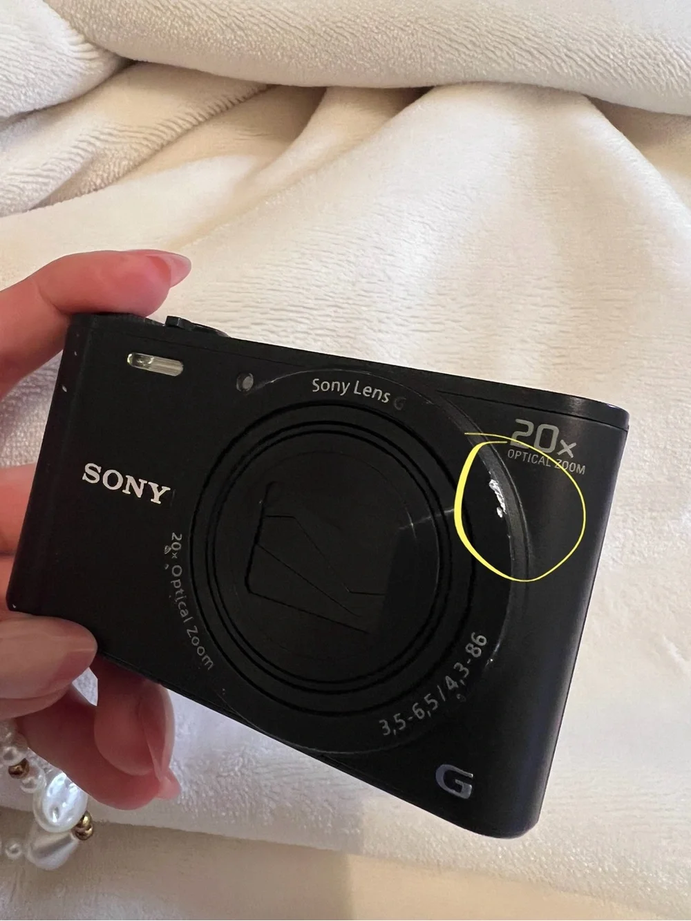 Sony DSC WX350 Cyber shot Black Compact Digital Camera with 20x Optical G Lens